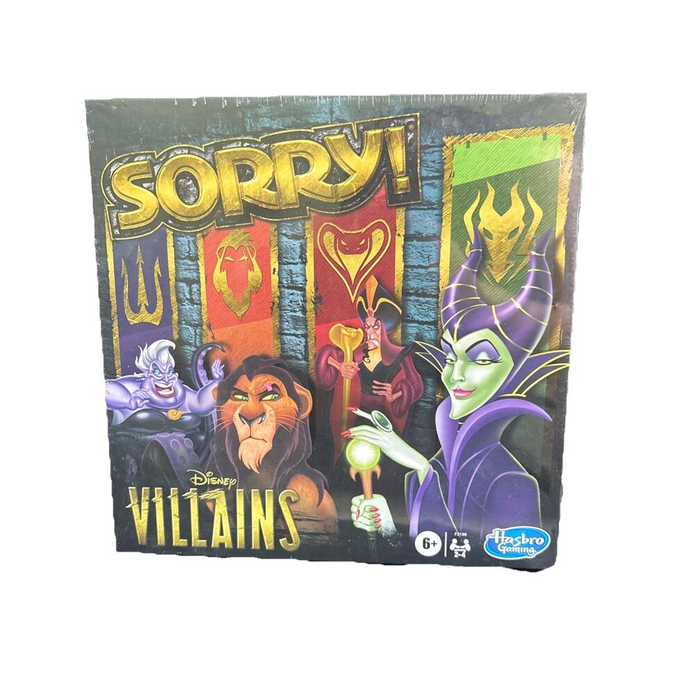 New Disney Villains Sorry! Board Game - SEALED NEW!!!